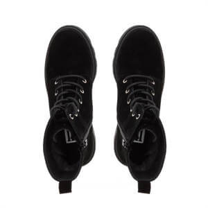 Carl Scarpa Gusto Black Suede Lace Up Ankle Boots